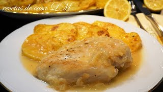 POLLO AL LIMÓN RECETA FÁCIL  RÁPIDA Y ECONÓMICA [upl. by Eiroj]