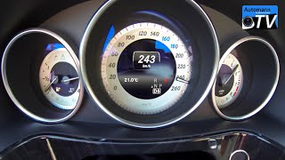 2014 Mercedes E400 333hp AMG Line  0251 kmh acceleration 1080p [upl. by Hgielac636]