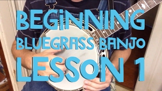 Learn to Play Bluegrass Banjo  Lesson 1 [upl. by Hamimej853]