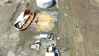 Surveillance camera captures deadly water tank explosion in Lemoore [upl. by Hniv]