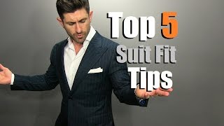 TOP 5 Suit Fit Tips  How To Buy A PERFECT Fitting Suit Online [upl. by Brien]