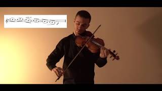 Rieding Violin Concerto in B Minor Op 35 II Mov Andante  Sefa Emre İlikli [upl. by Neerom]