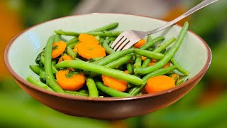 Recette Haricots Verts et Carottes [upl. by Baniez]