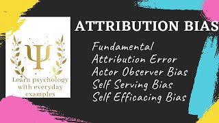 Attribution bias  Psychology [upl. by Samantha]