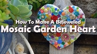 Mosaic Tutorials How To Make A Mosaic Garden Heart [upl. by Camellia]