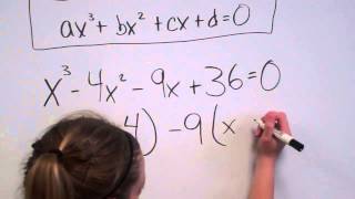 Solving Cubic Equations factoring [upl. by Woodman]