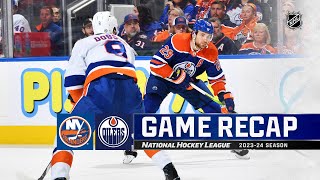 Islanders  Oilers 1113  NHL Highlights 2023 [upl. by Leuas]