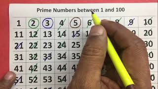 Prime Numbers Between 1 and 100 [upl. by Harlamert578]