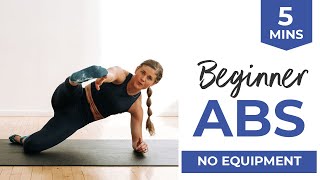 5Minute Ab Workout for Beginners No Equipment No Repeats [upl. by Pascasia918]