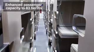 New Economy AC 3tier train coach of Indian Railways with aircraftstyle luxury [upl. by Undis153]