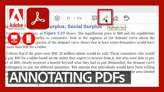 Annotating PDFs  Acrobat for Educators [upl. by Schug504]