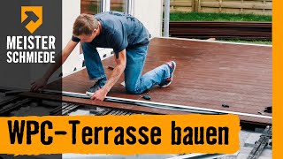 WPCTerrasse bauen  HORNBACH Meisterschmiede [upl. by Yekcaj]