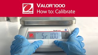 How to Calibrate  Valor™ 1000 V12P Food Scales [upl. by Alakcim262]