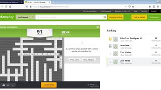 Cómo resolver un crucigrama en Educaplay a través de un Gamepin [upl. by Labotsirhc340]