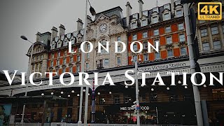 London Victoria Station Walk Through England 4K [upl. by Esihcoc677]