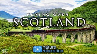 FLYING OVER SCOTLAND Highlands  Isle of Skye 4K UHD Drone Film  Healing Music for Stress Relief [upl. by Holms111]