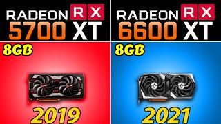 RX 5700 XT vs RX 6600 XT  How much performance Difference in 2022 [upl. by Oicor752]