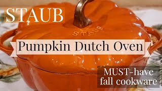 Everything You Need to Know about the Staub Pumpkin Cocotte [upl. by Alletneuq939]