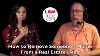 How to remove someone from the deed to property [upl. by Cecilio]