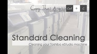 Standard Cleaning on Toshiba eStudio [upl. by Dlaner]