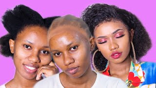 Tujiandae pamoja KUPAKA FULL MAKEUP USO MZIMA KUVAA WIG BILA KUTUMIA GUNDI 💄 💄 [upl. by Roswald]