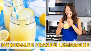 Homemade Frozen Lemonade  Only 3 Ingredients [upl. by Gnap]