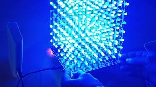 1 Music Reactive LED Cube 8x8x8  DIY Kit From Banggood [upl. by Tabor590]