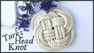 How To Flat Turks Head Knot [upl. by Kcerb281]