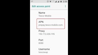 Tesco Mobile APN Settings UK 4G Android [upl. by Michel67]