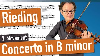 Rieding Concerto Op 35 in Bminor 3 Movement Violin Sheet Music Piano Accompaniment var Tempi [upl. by Egiaf]