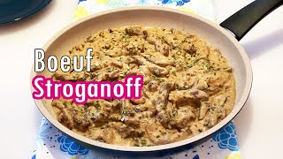 Boeuf Stroganoff facile et rapide [upl. by Yorgen]