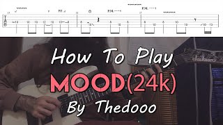 How To Play quotMoodquot By 24kGoldn  Thedooo Mini Cover Arrangement Tutorial With TAB [upl. by Hathcock430]