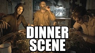 RESIDENT EVIL 7  Baker Family Dinner Table Scene [upl. by Hizar]