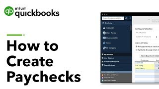 How to Create Paychecks with QuickBooks Desktop [upl. by Marceau412]