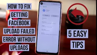 How to fix Getting Facebook Upload failed error without uploads [upl. by Annahsit679]