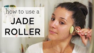 HOW TO USE A JADE ROLLER ‣‣ Reduce Wrinkles amp Eye Bags [upl. by Margaret87]