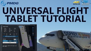 PMDG Universal Flight Tablet Tutorial  Microsoft Flight Simulator 4K [upl. by Ahsoem]