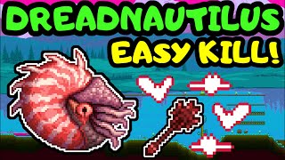 TERRARIA EASY DREADNAUTILUS FARMING Terraria Blood Moon Dread Nautilus Guide Easy Sanguine Staff [upl. by Arua889]