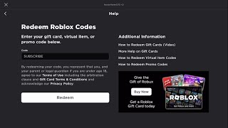 How to Redeem A Roblox Gift Card Easy 2023 [upl. by Croner519]