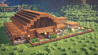 Minecraft  How to Build a Barn for Animals [upl. by Wang]