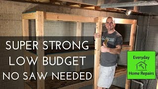 How To Build Storage Shelves  Easy Build [upl. by Oiratnom387]