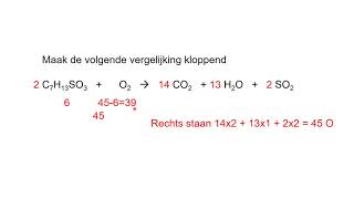 Oefeningen met kloppend maken van reactievergelijkingen [upl. by Noni]