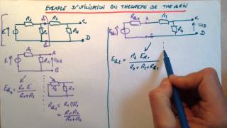 Exemple dutilisation du théorème de Thévenin [upl. by Manard355]