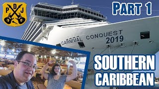 Carnival Conquest Cruise Vlog 2019  Part 1 Embarkation Day Cabin Tour Muster Drill  ParoDeeJay [upl. by Oca718]