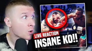 Viddal Riley BRUTALLY KOs Anees Taj  LIVE REACTION [upl. by Beverly387]