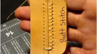 7 Different Ways to Stitch Leather by Hand [upl. by Jezrdna]