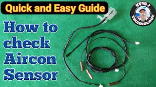 HOW TO TEST AIRCON SENSOR [upl. by Fortunato919]