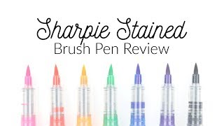 Sharpie Stained Brush Pen Review [upl. by Akihsan]