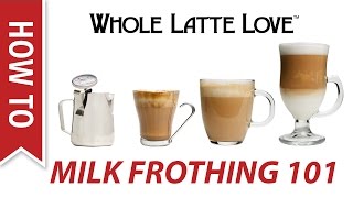 Milk Frothing for Beginners [upl. by Assyram446]