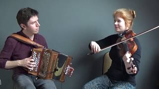 Jigs  Fiddle and MelodeonAccordion  folk duo [upl. by Molly]